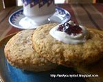 Sweatha's Cream and Ginger Scones
