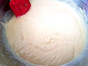 12) Cake batter is ready as well!
