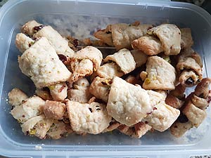 Baked Rugelach With Cranberry Filling