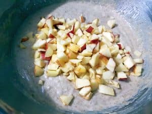 Stir Apple And Nuts