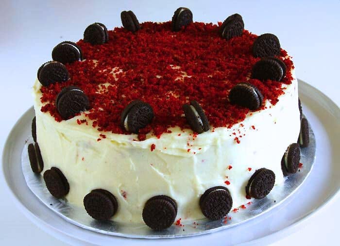 Order New Year Cakes Online | Red Velvet Eggless Cake | Send cakes Online  in Bangalore | Chef Bakers