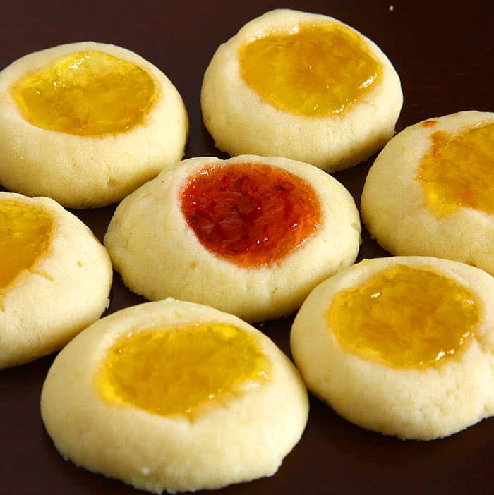 Thumbprint Cookies Without Eggs