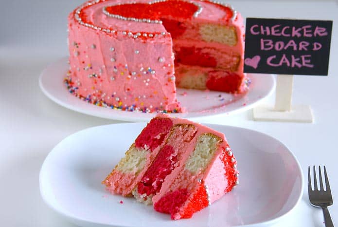 Rainbow Checkerboard Cake · How To Bake A Rainbow Cake · Food Decoration on  Cut Out + Keep