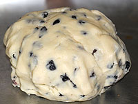Cookie Dough with blueberries