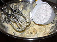 Gradually add flour mixture