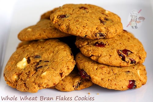 Whole Wheat Bran Flakes Cookies