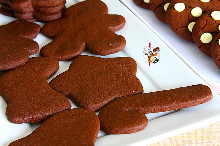 Egg-free Chocolate Gingerbread Cookies