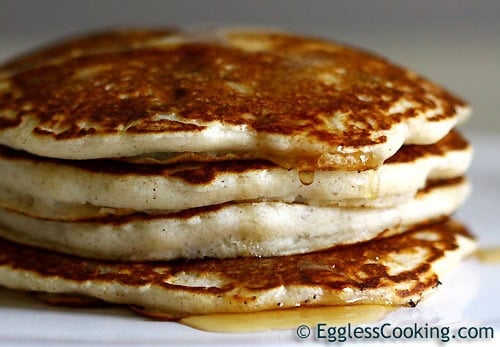The BEST Eggless Pancakes Recipe Ever! | Pancakes Without Eggs