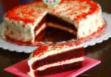 Eggless Red Velvet Cake with Cream Cheese Frosting