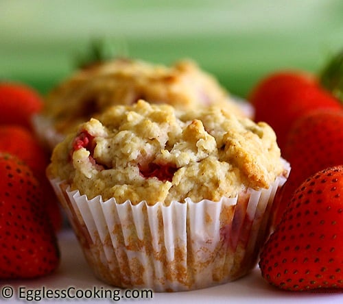 Strawberry Banana Muffins Recipe Eggless Cooking