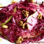 Red Cabbage and Pear Salad