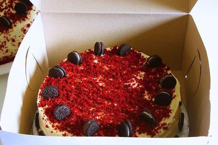 Red Velvet And Oreo Cake