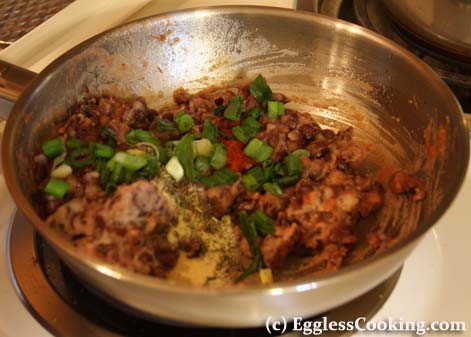 Vegetarian Empanadas:Add ingredients