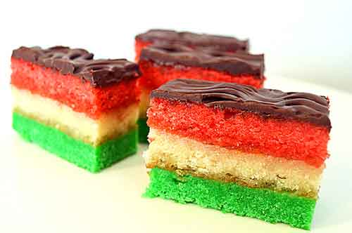 Vegan Italian Tri-Color Rainbow Cookies