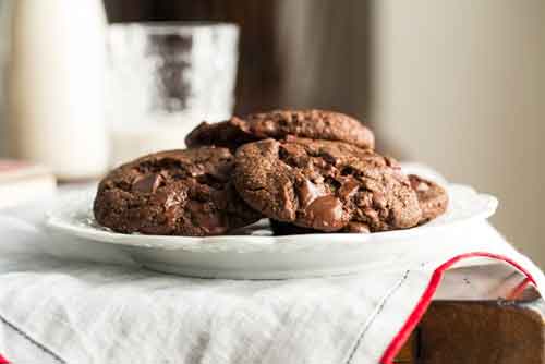 One-Bowl Double Chocolate Cookies