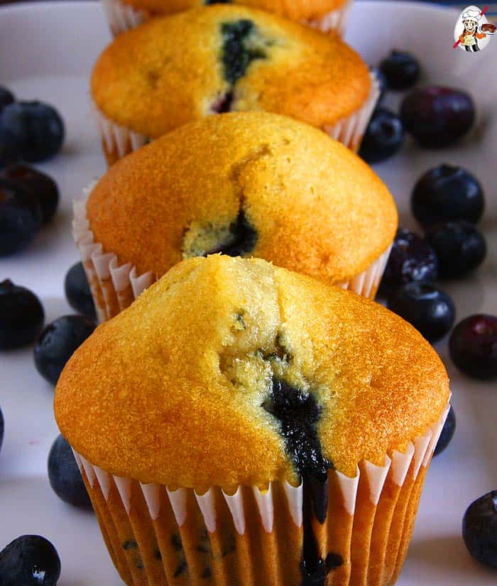 Vegan Blueberry Muffins - Perfectly Light & Fluffy Muffin Recipe