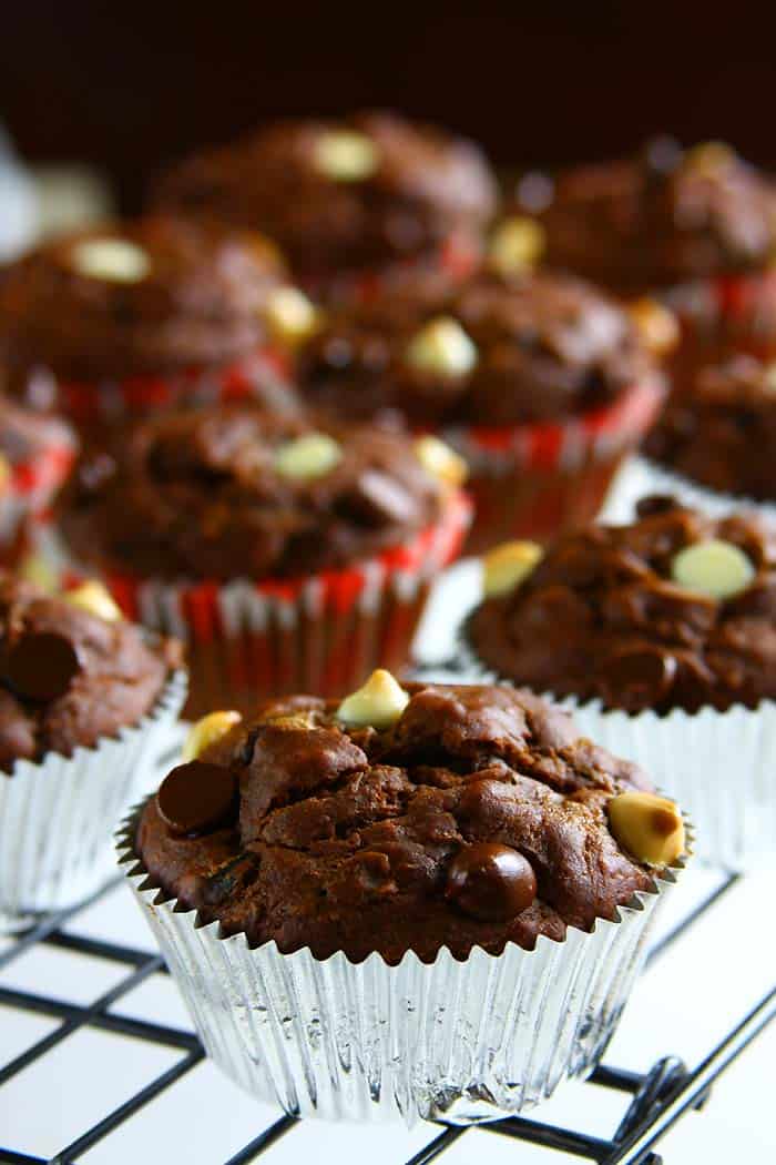 Best Chocolate Zucchini Muffins