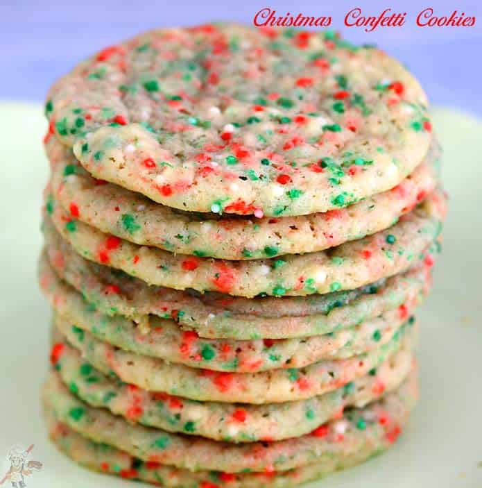 Christmas Confetti Cookies