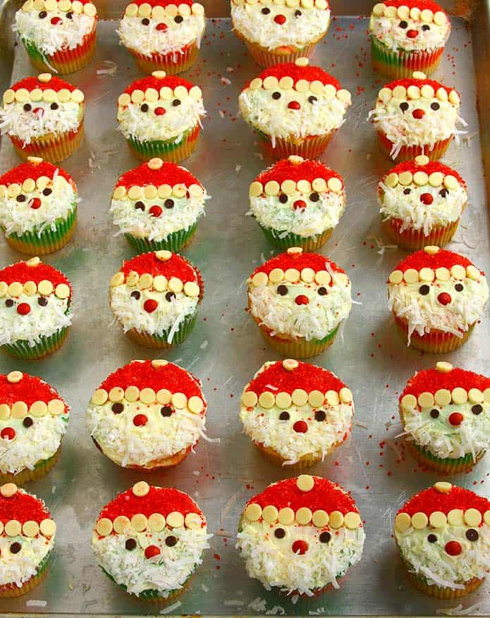 Christmas Cupcakes Santa Army