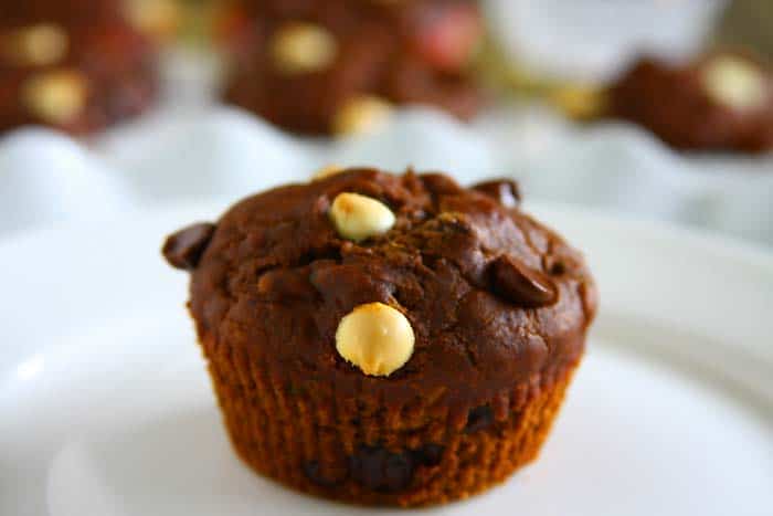 Healthy Chocolate Zucchini-Muffins