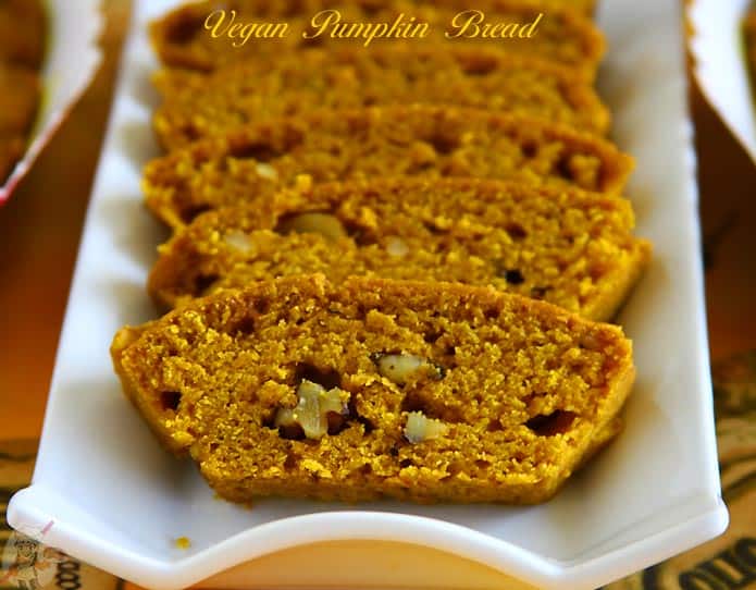 vegan pumpkin bread