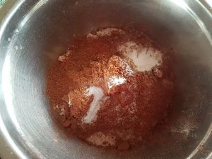 Add dry ingredients in a large-bowl