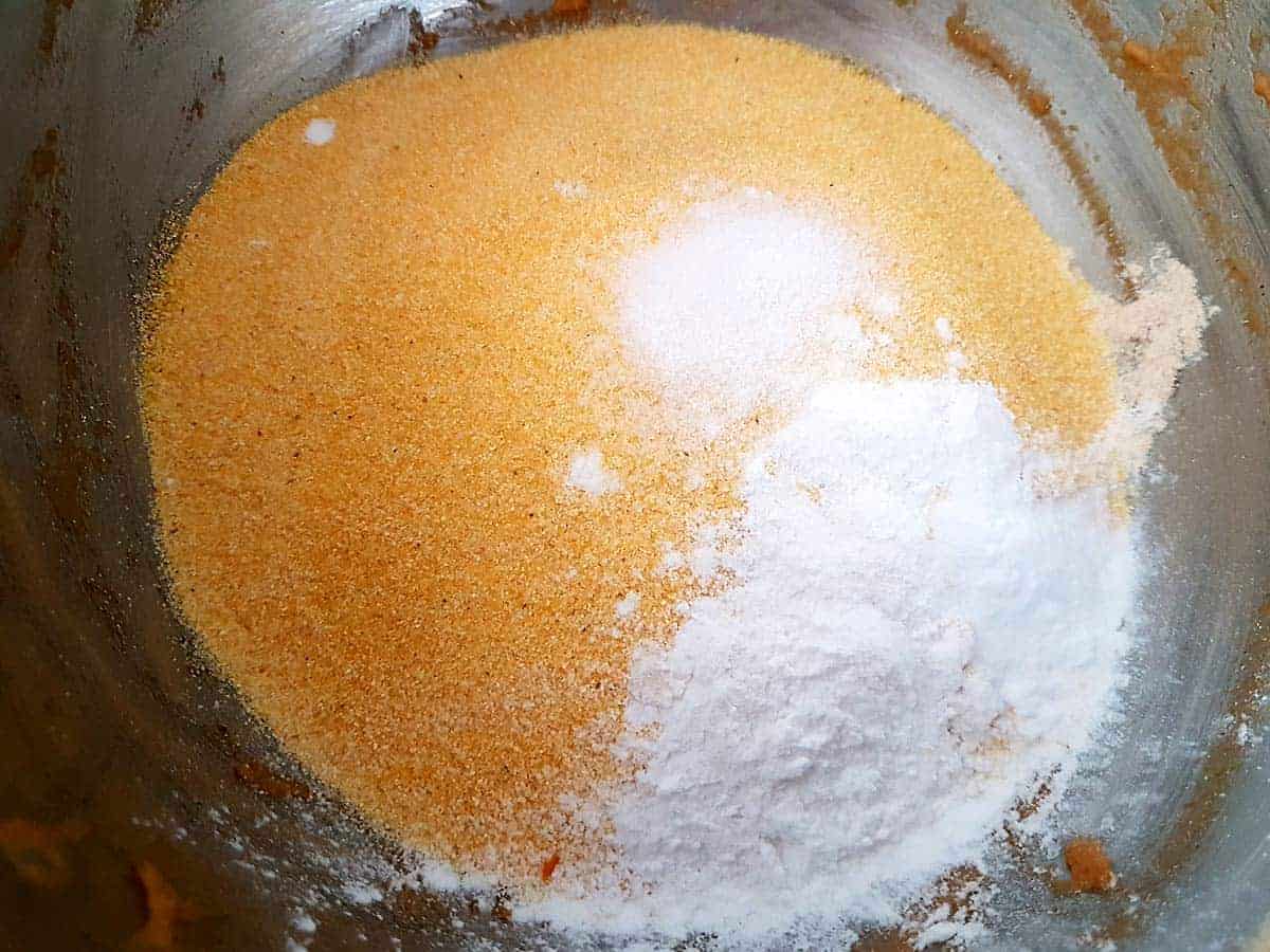 Mix dry ingredients in large bowl