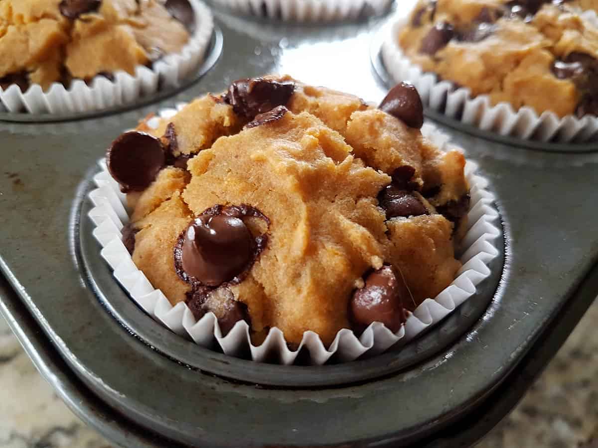 Sweet potato muffins are ready