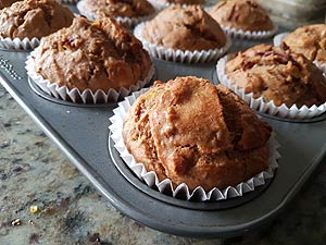 Vegan Whole Wheat Banana Beet Muffins Are Ready To Serve