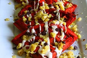 Red Velvet Waffles is ready!