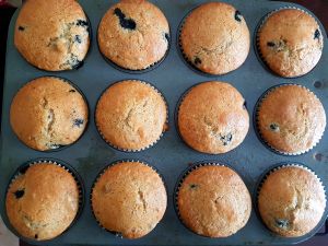 Blueberry Cream Muffins Ready