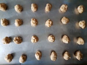 Scoop Out Dough Onto Cookie Sheet