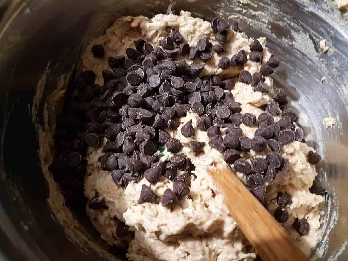 Stir in chocolate chips