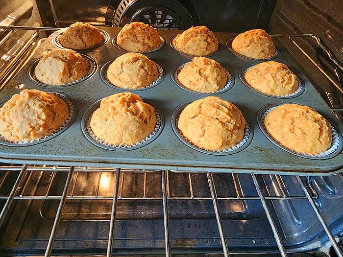 Vegan Banana Carrot Muffins Ready