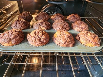 Banana Nutella Muffins Ready