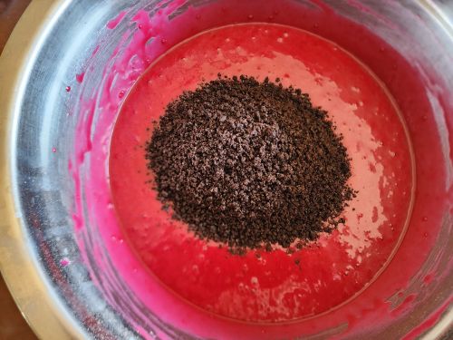 Stir In The Crushed Oreos Into The Cake Batter