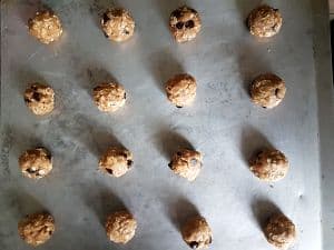 Scoop Out Dough Onto Baking Sheet