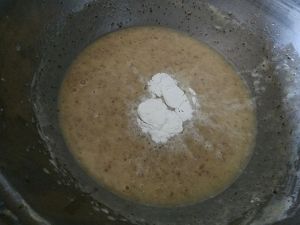 Add Baking Powder To The Wet Mix