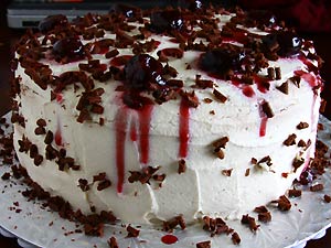 Egg-free black forest cake ready