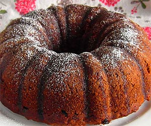 Dust The Cooled Cake With Powdered Sugar