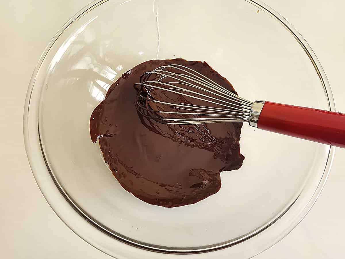 Melted chocolate