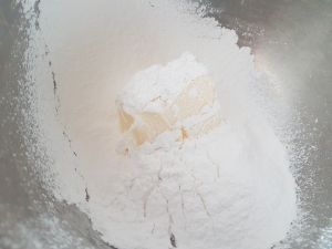 Icing Sugar Sifted Onto The Butter