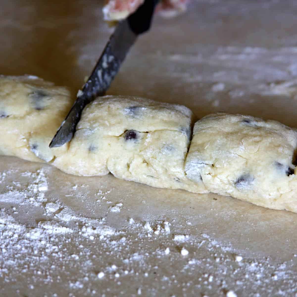 Cut dough into equal balls