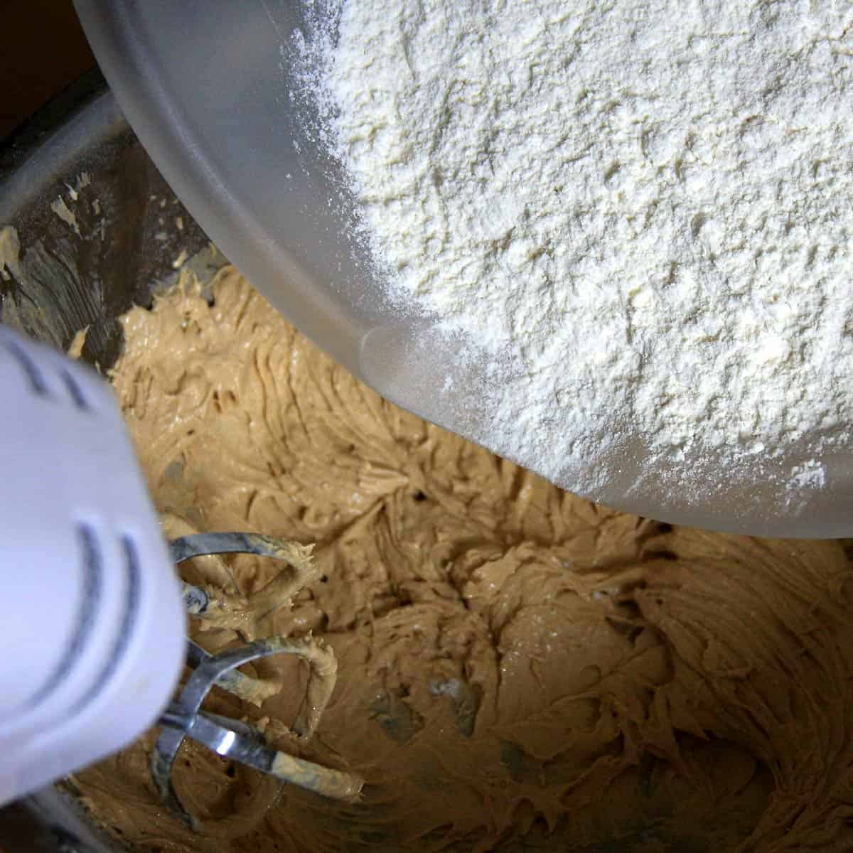 Gradually add all-purpose flour