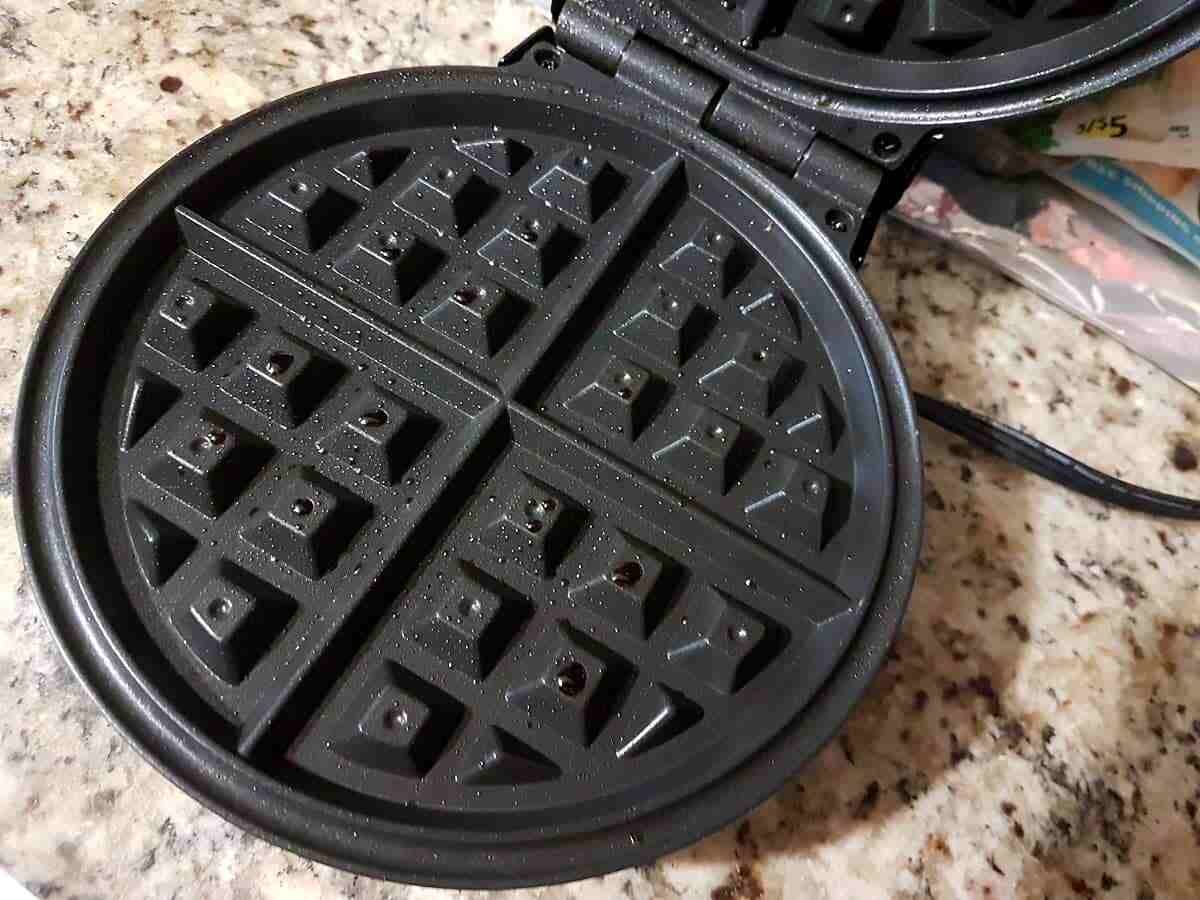 Heat the waffle iron