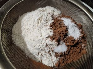 Sift Dry Ingredients Listed In Part 2