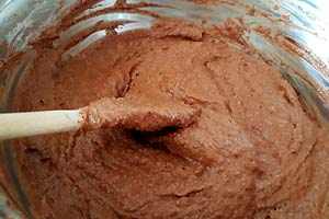 Brownie batter is ready.