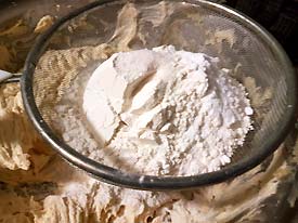 Sieve flour