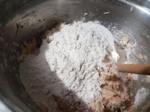 Add Remaining Flour To Dough And Knead