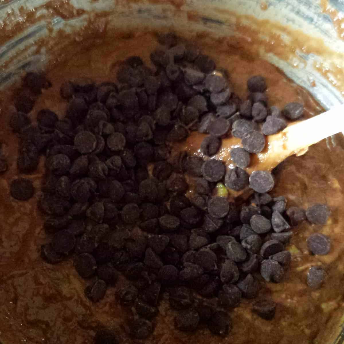 Stir in chocolate chips